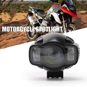 

Motorcycle Universal Fog light 22-40mm IP65 LED Motorcycle Headlight With USB Charger For Yamaha Kawasaki BMW Honda KTM ATV UTV