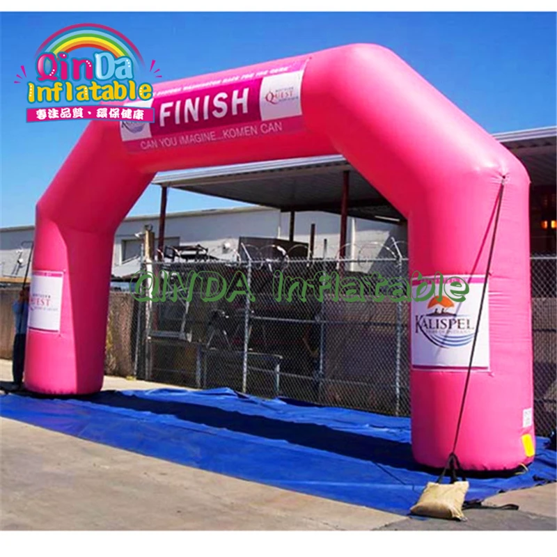 

Race arch / Event Entrance port event holiday decoration inflatable pink archway with air Blower / Promo Inflatable Arches