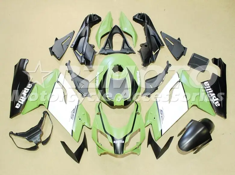 

4Gifts New ABS Injection Fairing Kit Fit for Aprilia RS125 06 07 08 09 10 11 RS4 RSV 125 2006 2011 Fairings set Green Matte