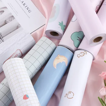 

10m DIY PVC cartoon wallpaper waterproof self adhesive living room bedroom Unicorn children's furniture wall stickers Hot Sale