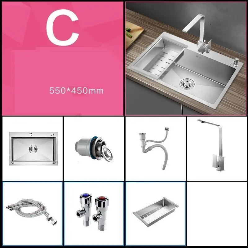 Кухонная мойка для кухни Cocina Waschbecken De Acero Inoxidable Keuken Gootsteen Lavello Cucina Cuba Lavabo Fregadero Pia Cozinha