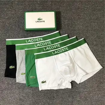 

Lacoste-Men's Underwear Boxer Shorts Cotton Summer Thin Breathable Men's Trendy Boxer Shorts002