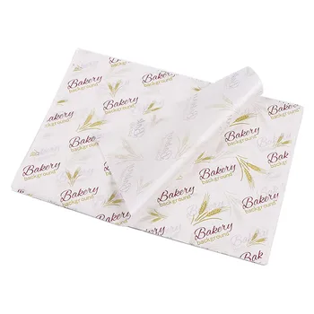 

100 Pcs Burger Wax Paper Oil-proof Grease Paper Food Wrapper Wrapping Paper for Bread Sandwich Burger Fries Oilpaper Baking Tool