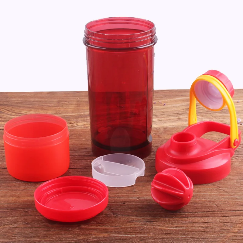 500ML Protein Powder Shaker Bottle Sports Fitness Mixing Whey Protein Water Bottle Sports Shaker for Gym Powerful Leakproof