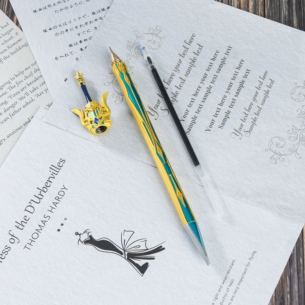 Anime Genshin Impact Cosplay Stationery Weapons Tartaglia Arataki Itto Raiden Shogun Thomas Sword Sign Pens Props