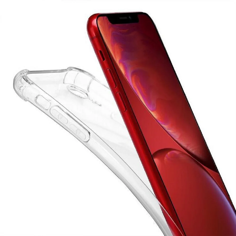 Роскошный противоударный силиконовый чехол для телефона для iPhone 11 Pro X XR XS Max 8 7 Plus 6 6S Чехол Прозрачная защитная задняя крышка