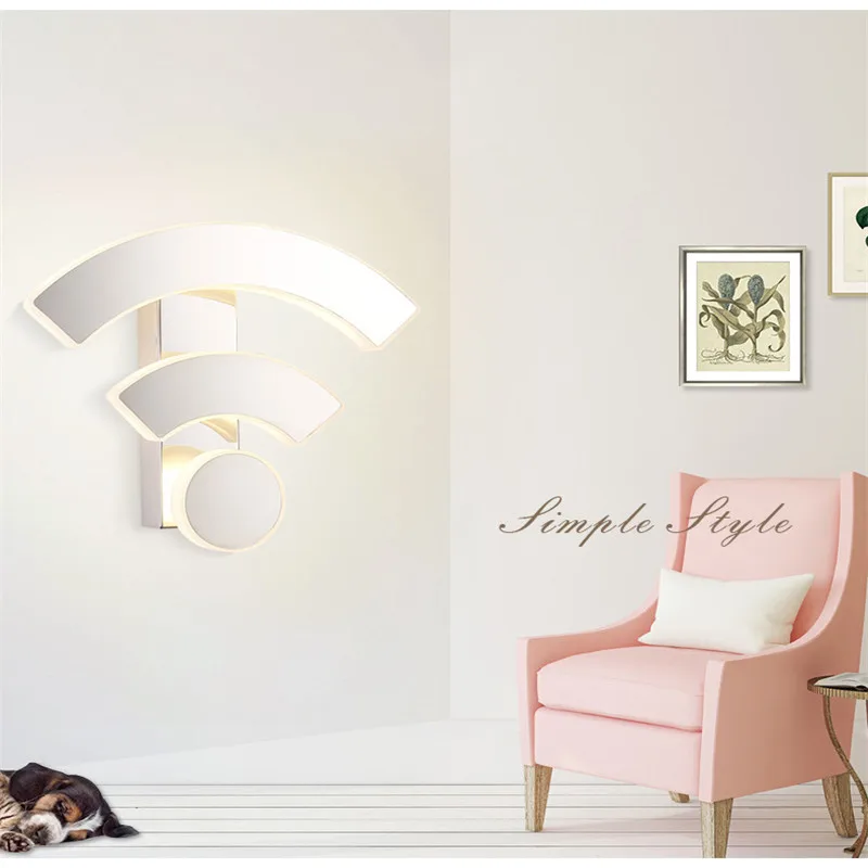 WIFI Wall Light Acrylic Sconce Wandlamp LED Modern Bedroom Bedside Lamp Creative Restaurant KTV Hotel Aisle Corridor Lights