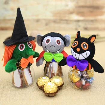 

Halloween Decorations Festival Atmosphere Gift Box Pumpkin Candy Can Box Jar Holiday Ornament