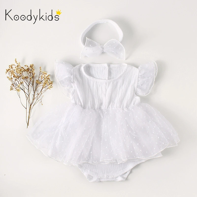 Koodykids/платье для маленьких девочек; боди; летнее треугольное платье; ползунки; праздничное платье для маленьких девочек; Сетчатое платье; jumpersuit