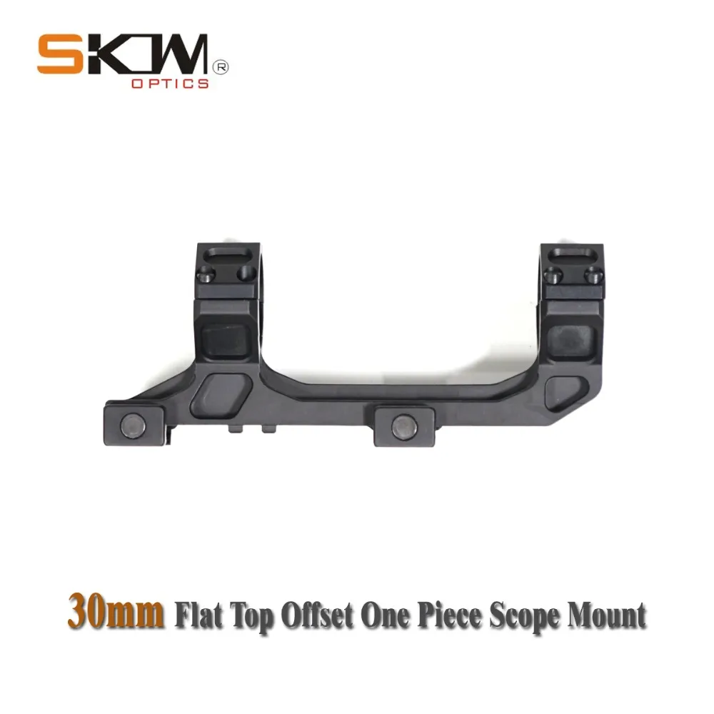 

AR15 M4 Flat Top Offset, One Piece Scope Mount for 1913 Picatinny Rails, 30mm Rings, Free Shipping