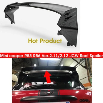 

Car-styling JCW Carbon Fiber Roof Spoiler Glossy Finish Rear WIng Lip Fibre Splitter Drift Kit For Mini Cooper R56 Ver.2.11/2.12