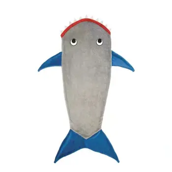 

Winter Soft Fleece Shark Mermaid Tail Penguin Blanket Children Sleeping Mermaid Blanket Kids Sleep Sack napping blanket