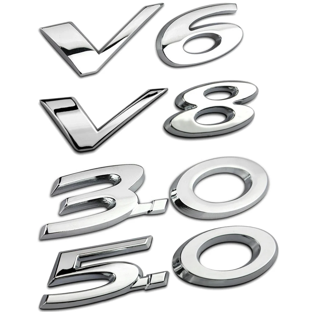 Металл 3 0 5 V6 V8 R S R-SPORT Логотип Эмблема письмо стикер Тюнинг автомобиля для Jaguar XF XE XJ