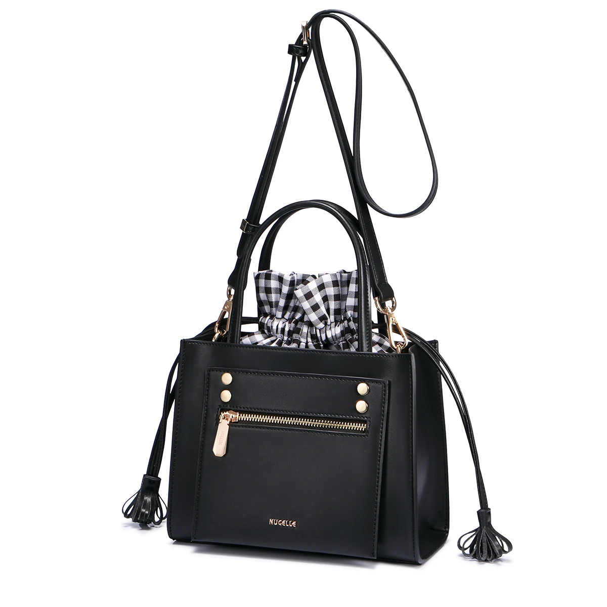 Merk Dames PU Leather Tote Purse Mode Korte Strings Emmer vrouwen Handtassen Merk Dames PU Leather Tote Purse Mode Korte Strings Emmer vrouwen Handtassen