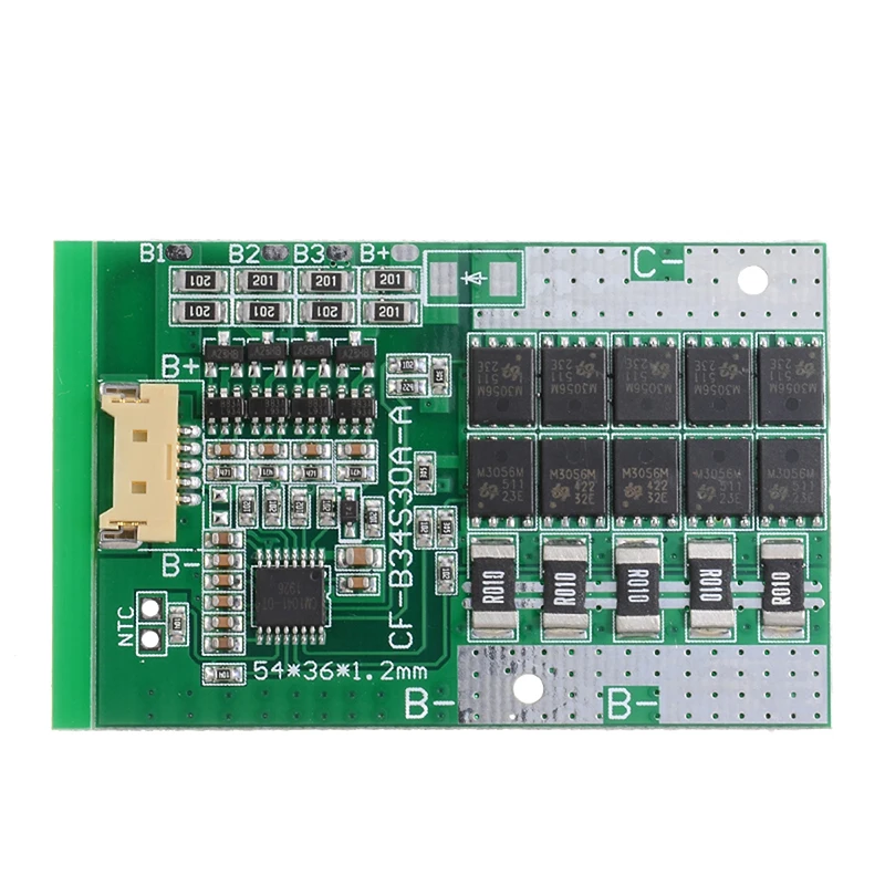 1 шт. PCB 18650 литиевая батарея Защитная плата высокого тока 4S 14 8 в 30A BMS защита от