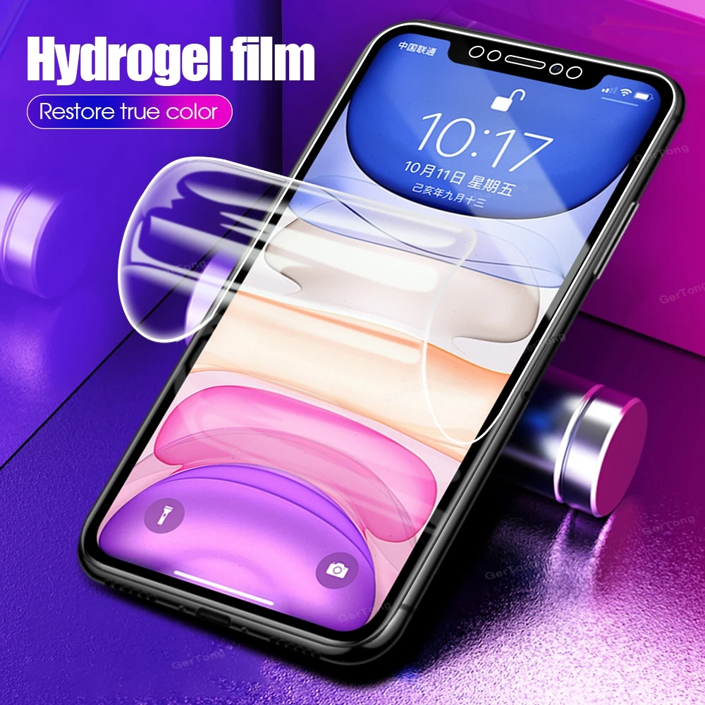  Weiche Hydrogel Film Screen Protector Für iPhone 11 Pro XS Max XR X 7 8 Plus 6 6S Plus volle Abdeck