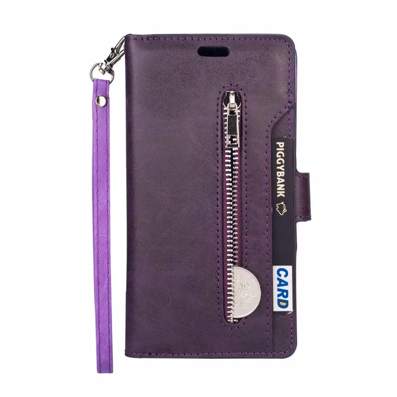 Кожаный бумажник на молнии сумка чехол для samsung Galaxy Note 10 S10 S8 S9 Plus Note 9 8 S6 S7 край A10 A20 A30 A50 A70 A90 M10 M20 M30