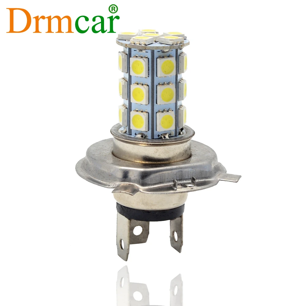 1 шт. H4 Авто Мото Светодиодный Противотуманные огни фары 5050 27Led чистый