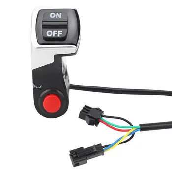 

PVC 2in1 Motorcycle Handlebar Switch Electric Bike Scooter Horn Turn Signals On/Off Button Light Switch Electric Bike Switch