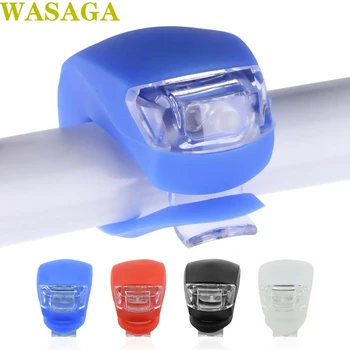 

Bike LED Lights Silicone Bicycle Light Handlebar seatpost Front Rear Wheel LED Flash Lamp Waterproof Night Cycling Warning Sport