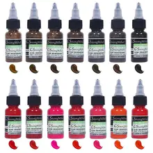 Татуировки чернила CS 15ml 0,5 oz Пигмент для татуировок Макияж брови и губы чернила татуировки Макияж инструмент красоты