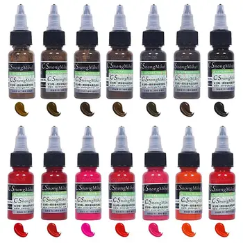 

15ml Color Ink Tattoo Ink Manual Tattoo Pigments Microblading Pigment Permanent Makeup Eyebrow Eyeliner Lip Embroidery Pigment