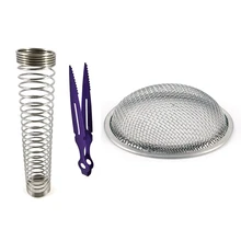 110 мм наргиле нержавеющая сталь шланговая пружина и серебристая, для кальяна металлический экран для наргиле 23 см из нержавеющей стали для кальяна угольные щипцы