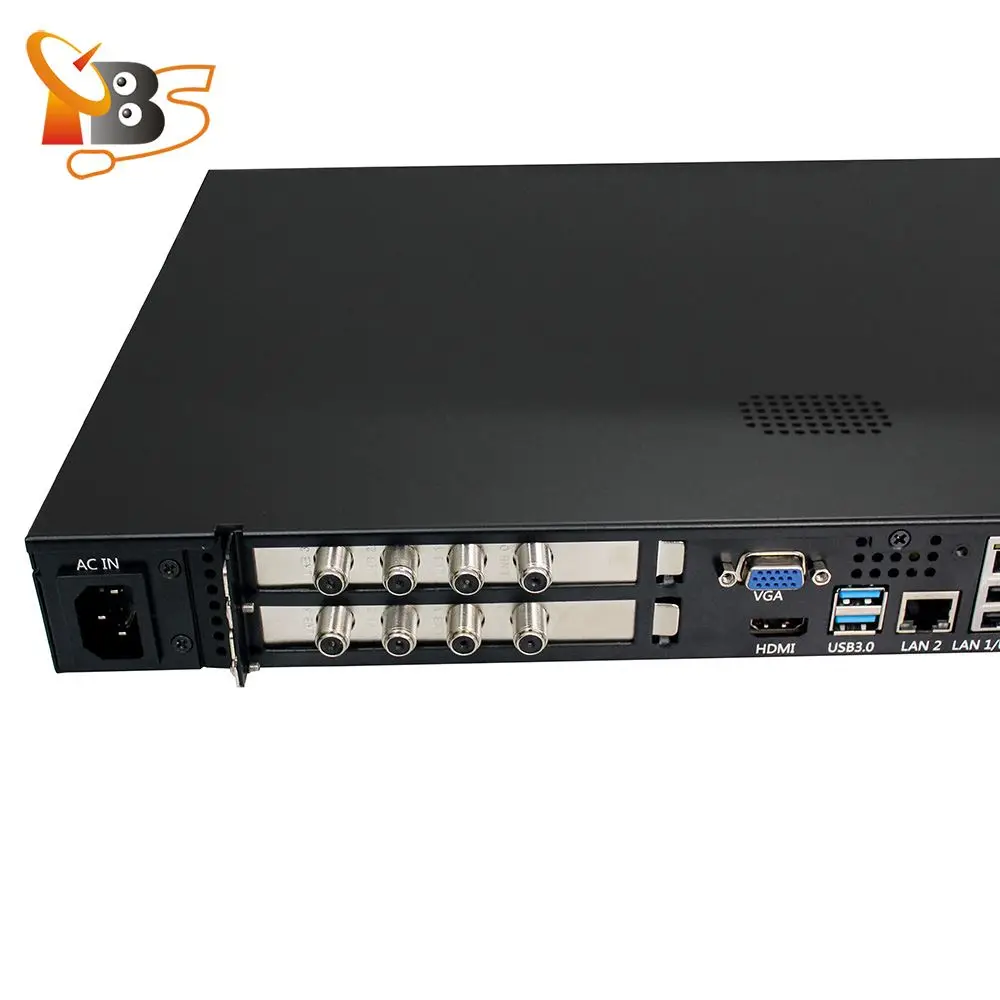 TBS2951 Профессиональный потоковый сервер для интернет-телевидения 4 x TBS6704 ATSC/Clear QAM Quad тюнер карта pci-e