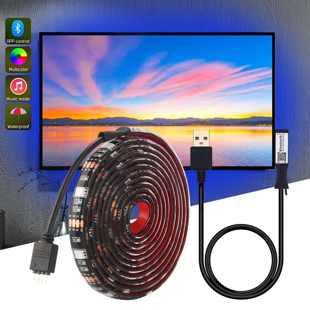 Светодиодная лента 5 в пост. Тока USB Bluetooth светильник 5050 rgb управление через