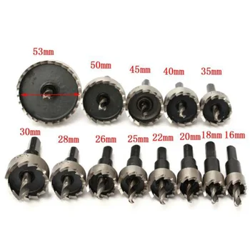 

11pcs Hole Saw Cutter Round Circular Drill Cutting Kit Metal Alloy Wood Tools