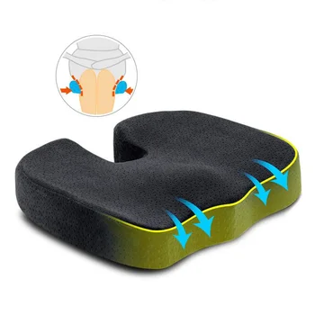 

2020 Seat Chair Cushion Pad Car U-Shape Seat gel Cushion Travel Breathable Seat Cushion Coccyx Orthopedic Memory Foam U Seat