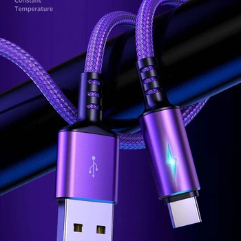5A światło oddechowe kabel USB C szybkie ładowanie 3 0 4 0 dla Xiaomi Samsung Huawei P30 telefon komórkowy Super szybkie ładowanie kabel USB C tanie i dobre opinie Tutew NONE TYPE-C CN (pochodzenie) USB A Ze wskaźnikiem LED