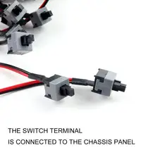 Câble d'alimentation pour PC de bureau, utile, à brancher et à utiliser, interrupteur de remplacement Durable, bouton de réinitialisation, ligne électrique