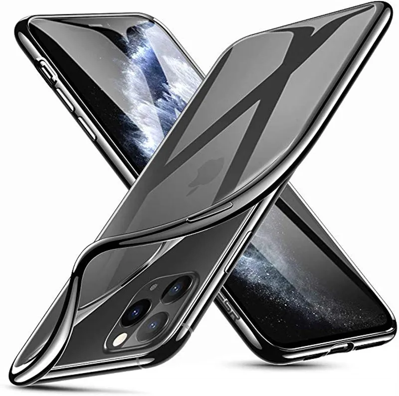Чехол для iPhone 11 Pro Max, Роскошный чехол из ТПУ с лазерным покрытием для iPhone 11 Pro Max, мягкий прозрачный Силиконовый противоударный чехол