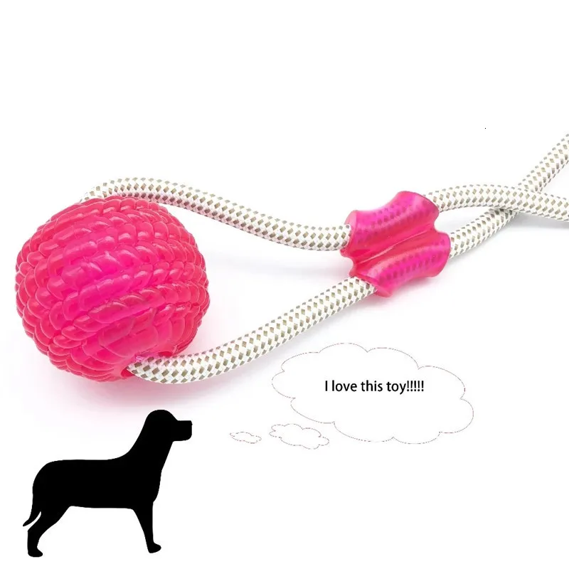 Игрушки для домашних животных с присоской, игрушка для собак с термопластичным резиновым шариком, чистка зубов, жевательная резинка, многофункциональные игрушки для домашних животных