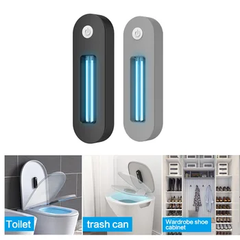 

Portable Rechargeable Ultraviolet Germicidal Light Automatic Induction Ultraviolet Toilet Disinfection Lamp Ozone Sterilizer