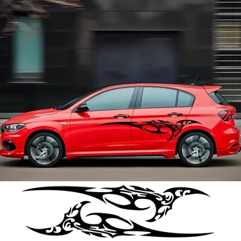 

2pcs Car Stickers Auto Side Body Decals for Toyota Yaris C-HR Auris Volkswagen VW Polo Golf 5 MK4 MK7 Seat Leon Auto Accessories