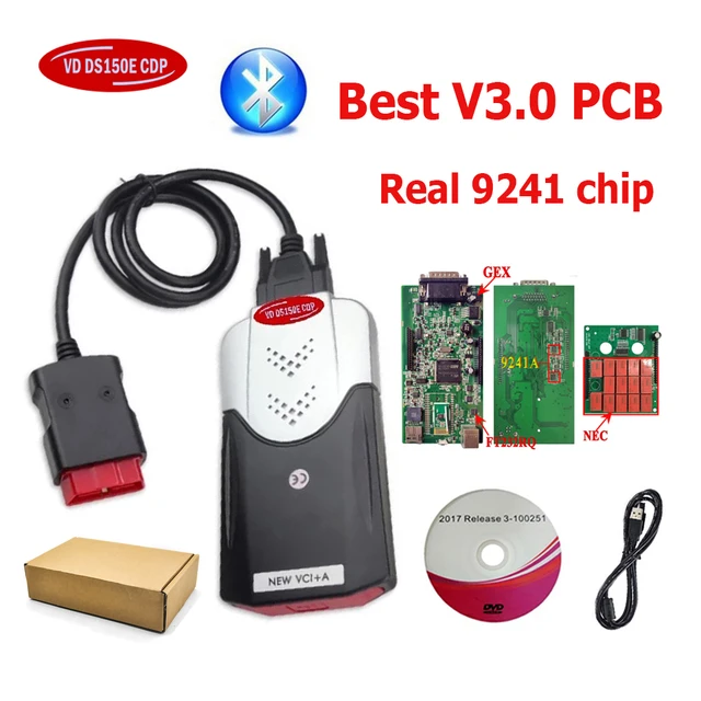 WXKJD heqinYY 2021 Meilleurs V3.0 PCB OBD2 Scanner 2018 .R0 2017.r3 Keygen VD DS150E CDP Bluetooth Fit for Delphis Cars Trucks Diagnostic Outils 2018R0