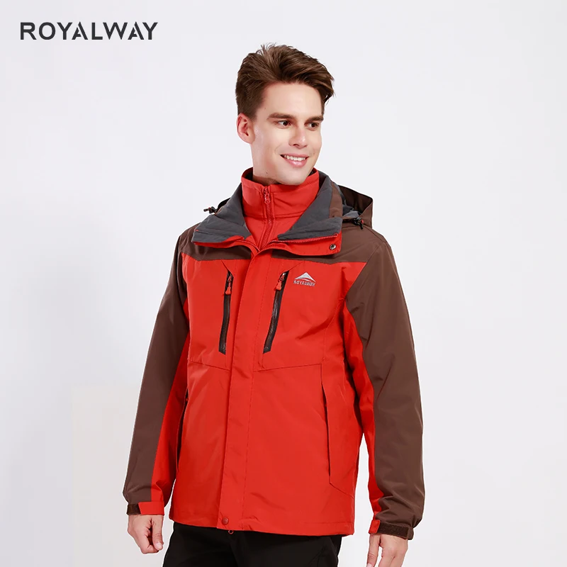 ROYALWAY Мужская зимняя ветровка высокого качества со съемной флисовой подкладкой 2
