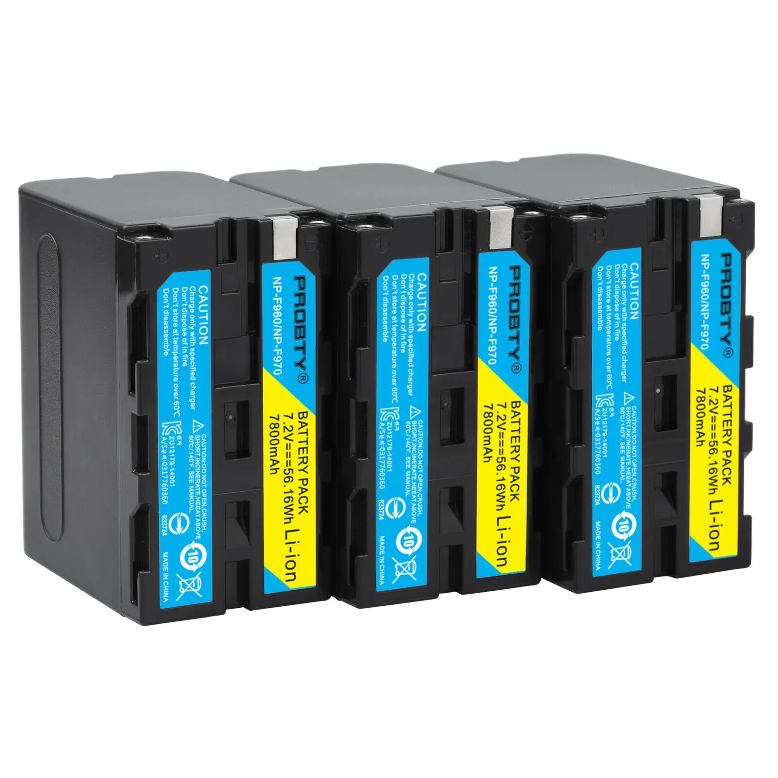 

Probty 3Pcs NP-F960 NP-F970 NP F960 NP F970 Battery For Sony DCR-VX1000 VX2000 VX2100 VX2200E VX700 DSC-CD100 CD250 CD400
