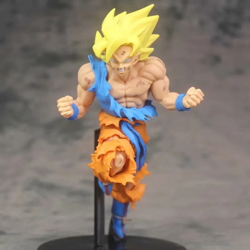 

Cheng yuan Anime Dragon Ball Weekly Young 50 Anniversary Goku Battle Damage Saiyan People Garage Kit Model
