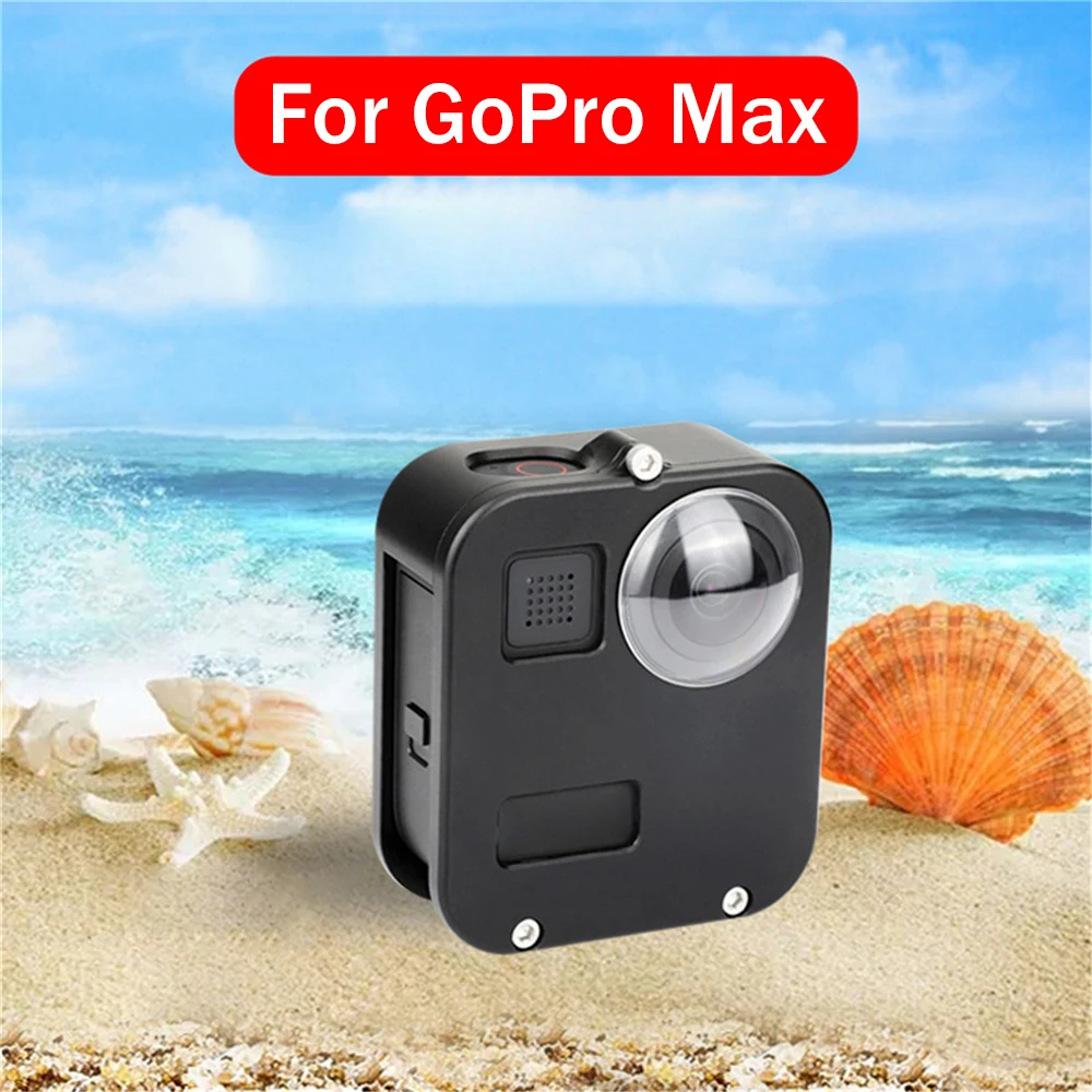 Защитная клетка для GoPro Max панорамная Спортивная камера аксессуары CNC алюминиевый сплав корпус оболочка Крышка
