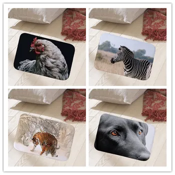 

Home decorative 40x60cm floor mat dogs hallway doormat suede Welcome entrance door mat