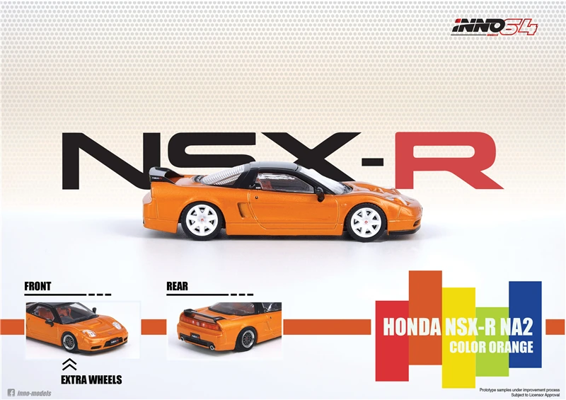 Inno 1 64 Honda Nsx R Na2 Imola Oranje Parel W Extra Wielen Diecast Model Auto Diecasts Toy Vehicles Aliexpress