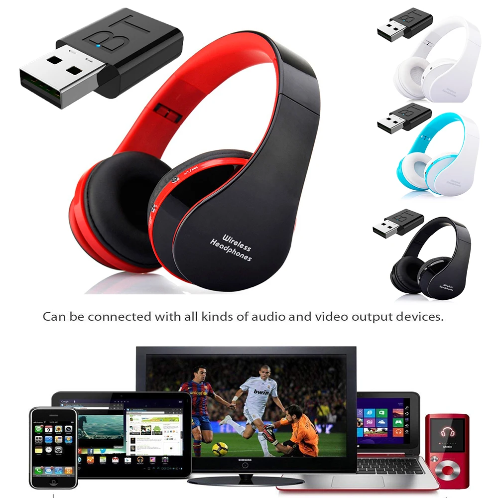 Bluetooth-наушники с глубокими басами Hi-Fi передатчиком | Электроника