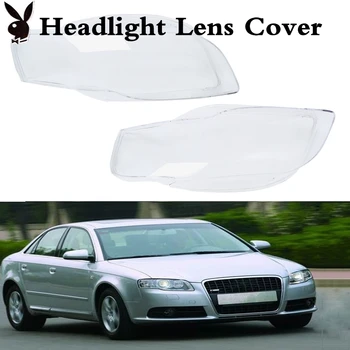

Car Clear Headlight Lens Cover Replacement Headlight Headlamp Shell Cover For-Audi A4 B7 2006 2007 2008