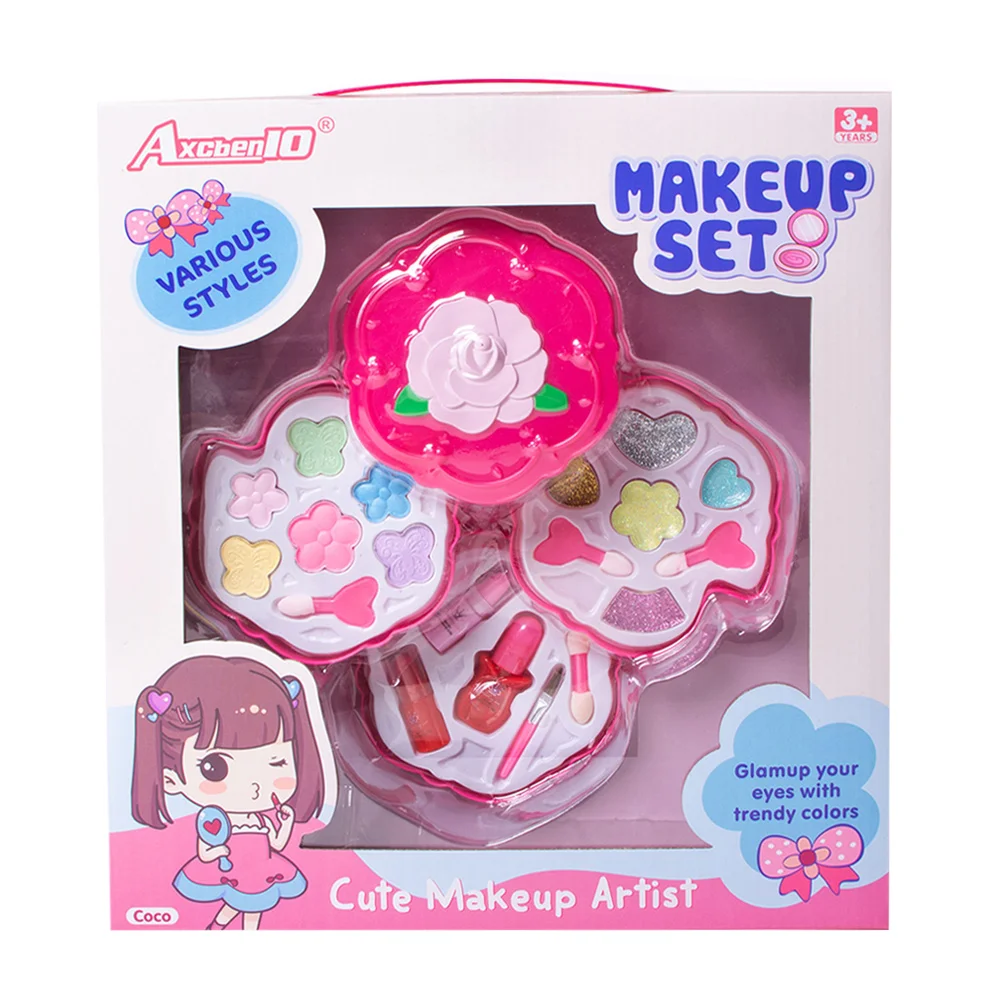 Многослойные детские игрушки для макияжа, нетоксичные и моющиеся, подарки на день рождения для девочек, игрушки для макияжа «сделай сам», различные варианты