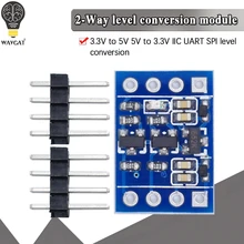 1 шт. 2 канала межсоединений интегральных схем I2C материнскую плату преобразователь уровня двунаправленный при напряжении от 5 в до 3,3 релейн...