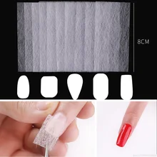 10 יח'\אריזה רצועת/נייר נייל טופס משי פיברגלס עבור נייל הארכת Fibernails אקריליק טיפים לציפורניים בניין הארכת כלי(China)