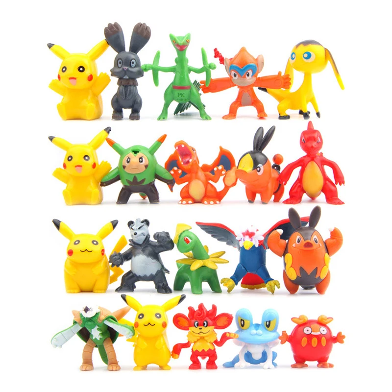 

100pcs Mini Kawaii Pikachu Different Styles Fairy Garden Miniatures Figurine DIY Micro Landscape Doll Home Decor Accessories
